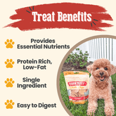 Farm To Pet chicken chips for dogs, 4oz all-natural single-ingredient dog treats, crispy chicken treat chips for pets