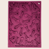 Maroon Farm To Pet lick mat with fishbone pattern for cats and small dogs, featuring textured surface for engaging pet play.