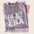Purple "Dog Mom Era" T-shirt by Farm To Pet featuring a casual fit and dog-themed design, perfect for dog moms.