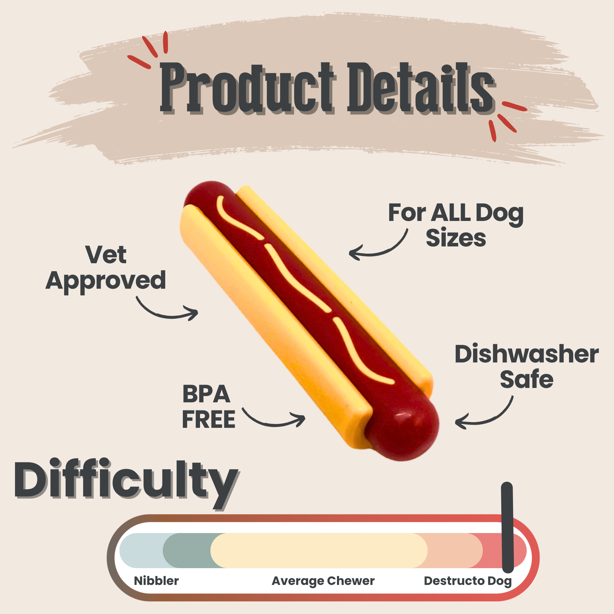 Farm To Pet tug toy chew toy for dogs, durable rubber design perfect for interactive play and chewing.