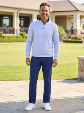 White Water Life Long Beach Quarter Zip long sleeve top, ultra soft lightweight fabric, casual and comfortable for everyday wear