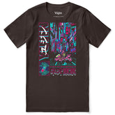 Yūjin Clothing Neo Tokyo T-Shirt featuring vibrant cityscape graphic and casual fit, ideal for streetwear style.