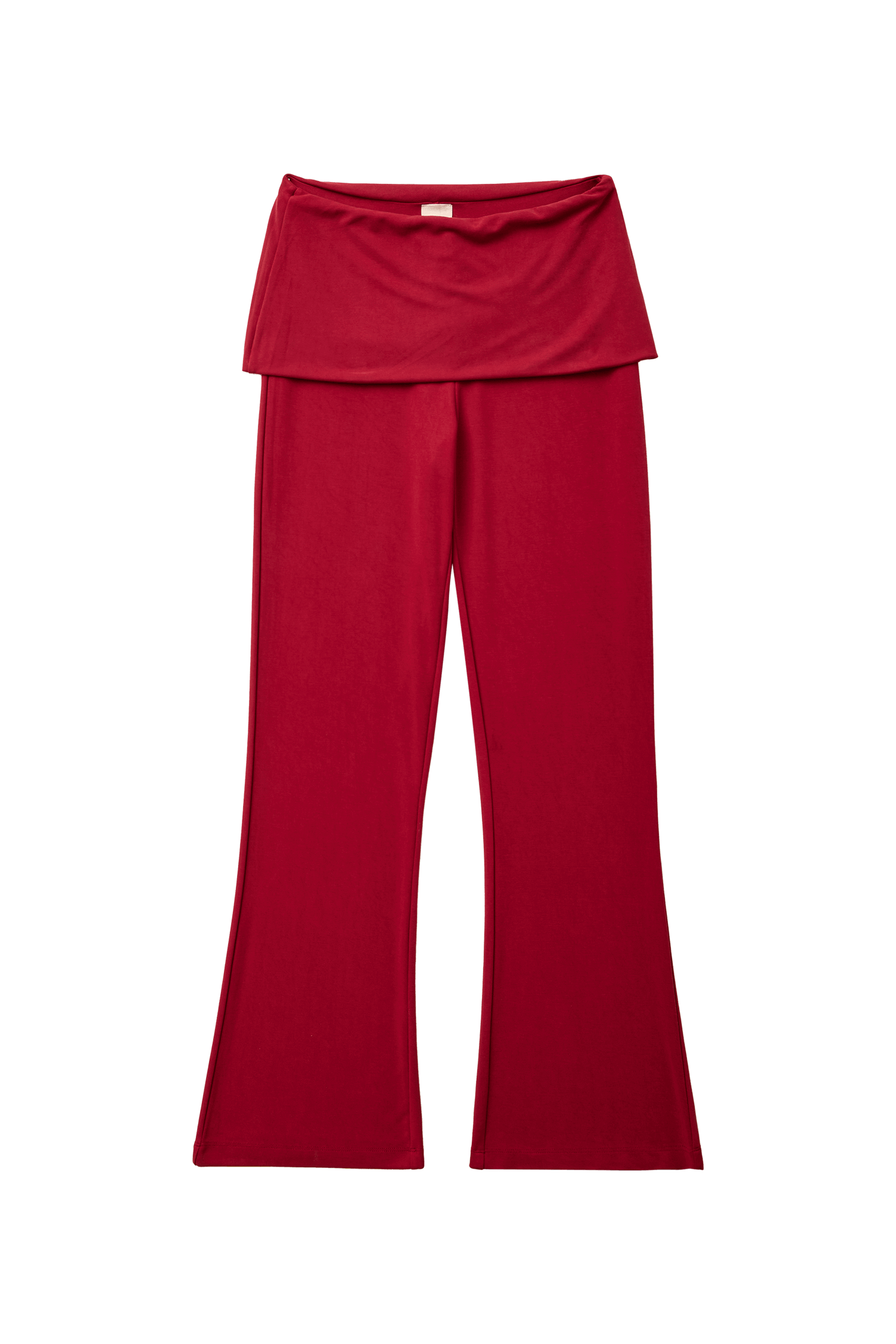 Findmenowthelabel Maru pants in raspberry color, flat lay showing stylish, casual pants with a relaxed fit and vibrant hue.