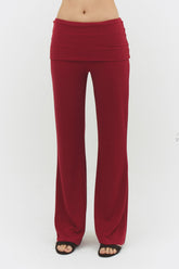 FindmeNowtheLabel MARU raspberry pants with a relaxed fit, featuring a vibrant raspberry color and casual style.