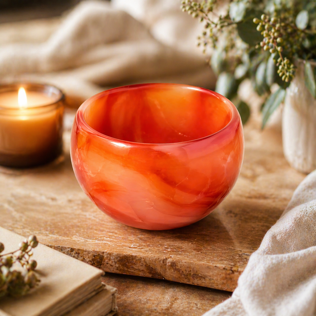 Healing crystal tea cup from Fitkitty Culture, featuring a natural gemstone design perfect for enhancing tea rituals and relaxation.