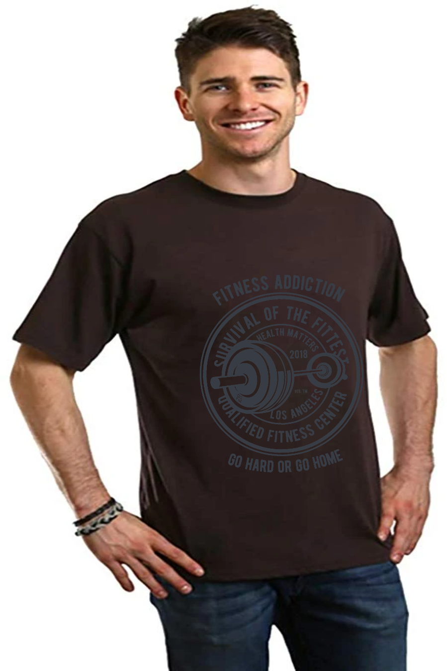 Mens printed short sleeve T-shirt by Spun Bamboo, made from bamboo viscose and organic cotton with graphic design.