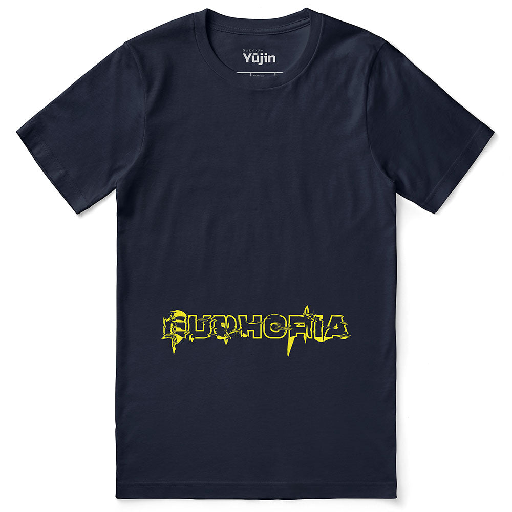 Yūjin Clothing Euphoria T-Shirt featuring a vibrant, colorful design and comfortable fit, perfect for casual wear.