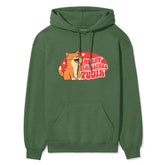 Yūjin Clothing Merry Christmas cat hoodie featuring festive holiday design and cozy fabric, perfect for celebrating the season.