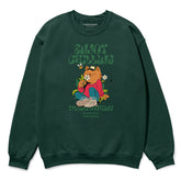 Enjoy Chilling Cat sweatshirt by Yūjin Clothing, soft fabric, featuring a relaxed fit and a cute cat graphic on the front.