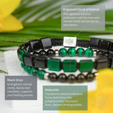 Jewelry set featuring bracelets from Conscious Items, designed for mental healing and emotional well-being.