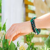 Conscious Items Fortress of Heart & Mind jewelry set with bracelets designed for mental healing and emotional balance.