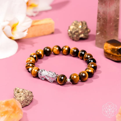 Fortune Flows - Tiger’s Eye &amp; Pixiu Bracelet