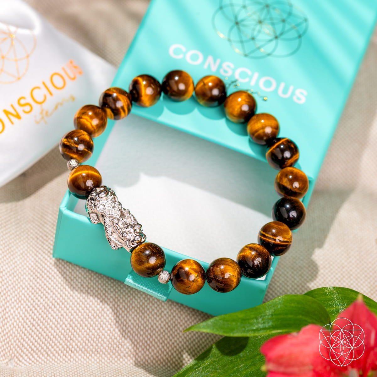 Fortune Flows - Tiger’s Eye &amp; Pixiu Bracelet