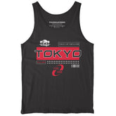 Modern Tokyo Tank Top by Yūjin Clothing, lightweight sleeveless top with stylish urban design and comfortable fit.
