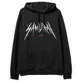 Yūjin Clothing Samurai Hoodie featuring a detailed samurai warrior graphic on soft, comfortable fabric for streetwear style.