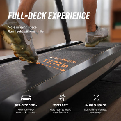 DeerRun X20 Incline Home Treadmill with 15% Auto Incline &amp; Full Running Deck | 400 lbs, 11.3 mph