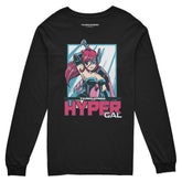 Galaxy Warrior long sleeve T-shirt by Yūjin Clothing featuring a cosmic galaxy print on soft, comfortable fabric.