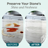 Puracy granite cleaner bottle with spray nozzle, designed for cleaning and polishing granite kitchen countertops.