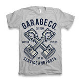 Men’s printed T-shirt from Garage Co, made of bamboo viscose and organic cotton, featuring a graphic design and short sleeves.