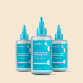 Maree Glow Boost Glycolic Face Toner bottle with clear liquid, designed for exfoliating and brightening skin.