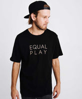 Men wearing Goal Five Equal Play men&