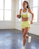 Goal Five Pionxr training bra top in rose cinnabar color, lightweight and supportive for workout or active wear.
