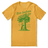Yūjin Clothing Eco Before Ego T-Shirt showing a casual fit, eco-friendly fabric, and a modern, stylish design.