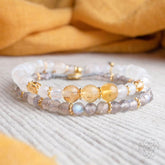 Golden Hand of Fortune jewelry set featuring bracelets of wealth from Conscious Items, showcasing intricate golden bracelet designs.