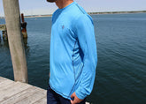 White Water Life Grander Performance long sleeve tee, lightweight athletic shirt with a sleek design and comfortable fit.