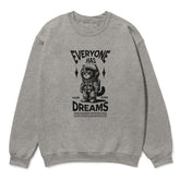 Yūjin Clothing Dream Big Cat sweatshirt featuring a cozy fabric and a playful cat graphic on the front.