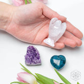 Set of Guardian Angel Car Crystals of Protection by Conscious Items, featuring clear crystals arranged for protection and positive energy.