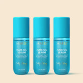 Maree Keratin Oil Serum for smooth, shiny hair, with a dropper applicator showing the nourishing hair oil in a glass bottle