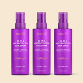 Maree Heat Styling Protective Hair Spray bottle with 10-in-1 formula, designed for heat protection and styling versatility.