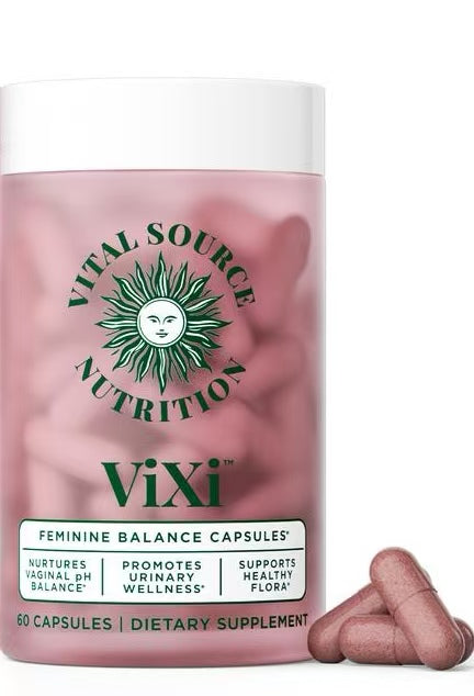 Feminine Balance Capsules by Healthova, featuring natural ingredients for hormonal support and overall feminine wellness.