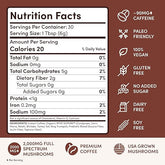 Healthova RYZE SUPERFOODS Mushroom Coffee Dark Roast with Lions Mane and Turkey Tail, 30 servings, supports energy, focus, digestion, and immunity.