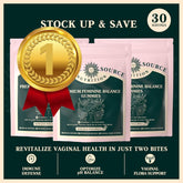 Vital Source Nutrition Feminine Balance Gummies by Healthova, vegan pineapple-flavored women&