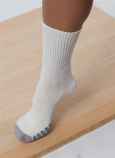 Spun Bamboo high-performance crew socks made from bamboo viscose, featuring a comfortable fit and breathable fabric.