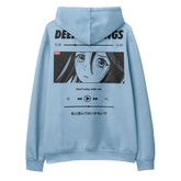 Yūjin Clothing Deep Feelings hoodie featuring a comfortable fit and stylish design, displayed on a hanger against a white background.