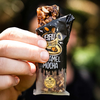 Caramel Mocha Macadamia Nut Snack Bar (Dan Mace&