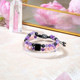 Jewelry set featuring the I Am Strong illuminating bracelet of feminine power by Conscious Items, showcasing a glowing, empowering design.