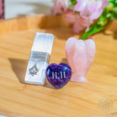 Crystal set from the I Am Very Lucky - 11:11 Blessed Car Crystal Kit by Conscious Items, featuring various polished crystals for positive energy.
