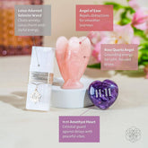 Conscious Items I Am Very Lucky 11:11 Blessed Car Crystal Kit with various crystals for positive energy and luck.