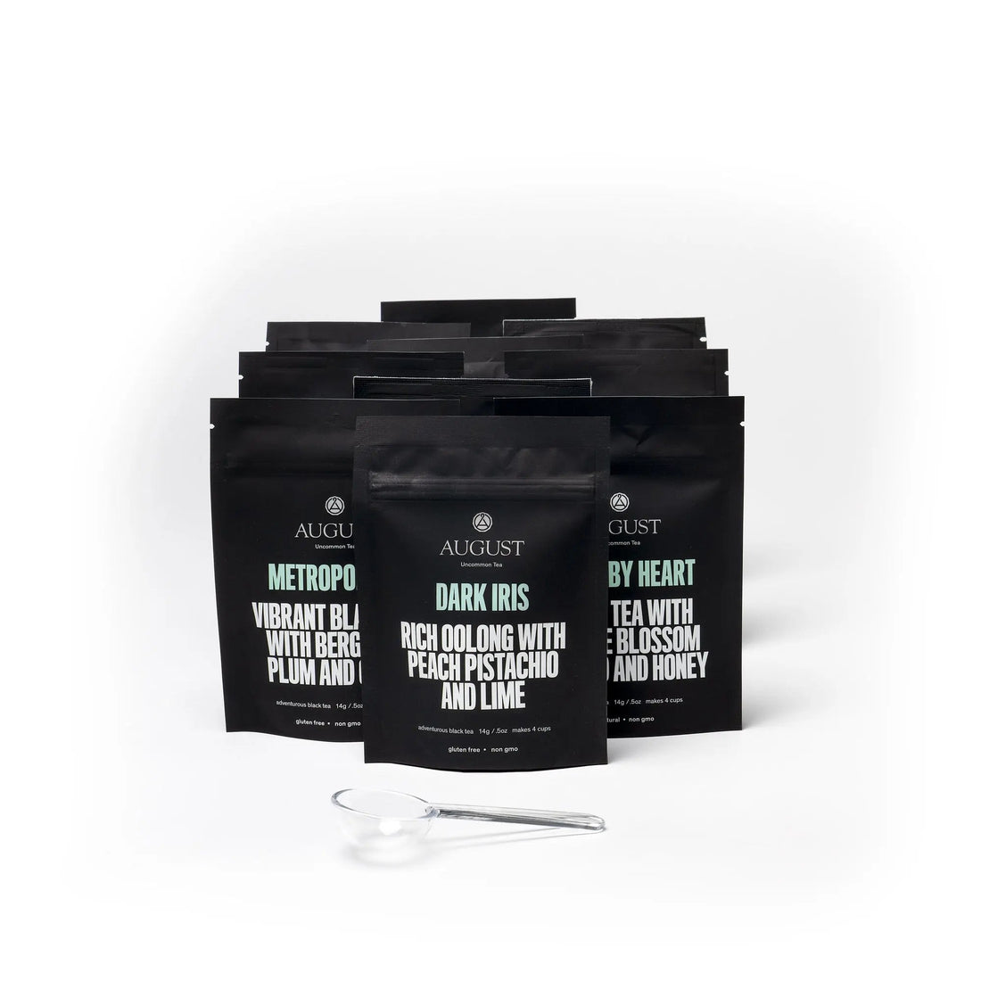 Assorted samples of August Uncommon Tea&