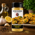 Igotchu Lemon Garlic Pepper seasoning jar showing lemon, garlic, and pepper ingredients in a clear container for flavorful seasoning.