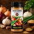 Igotchu Onion Lovers seasoning jar with colorful label, featuring dried onion flakes and spices for flavorful culinary use.