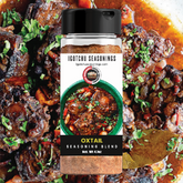 Igotchu Oxtail seasoning jar showing the label and product inside, perfect for enhancing rich oxtail dishes with flavorful spices.