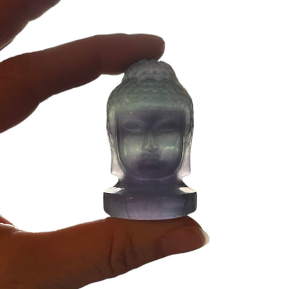 Carved Crystal Buddha Head