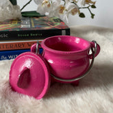 Evermore Everlasting cast iron cauldron with lid, showing a sturdy black pot with a lid, ideal for cooking or decorative use