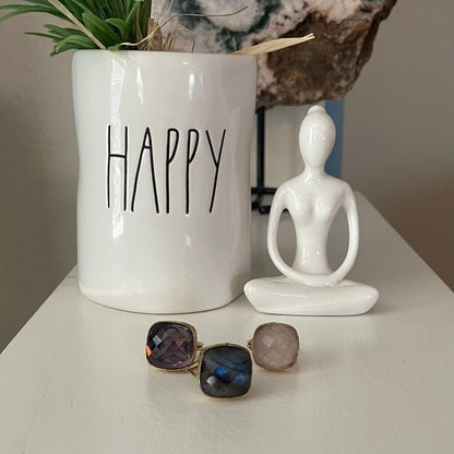 Cushion Cut Gemstone Ring