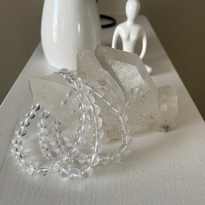 Clear Quartz Stretch Bracelet